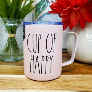 Rae Dunn CUP OF HAPPY Stainless Steel Travel Mug